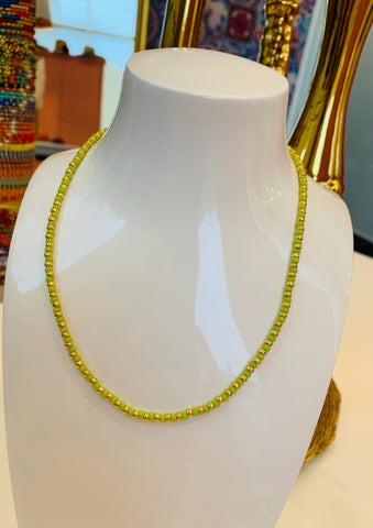 Green  and Gold Necklace