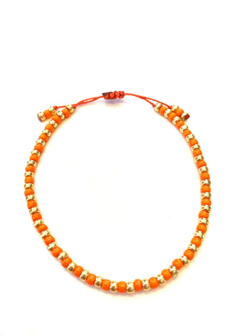 Orange & Gold Bracelet