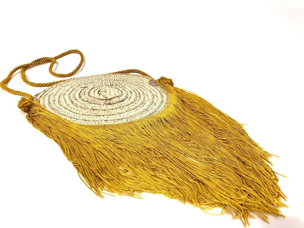 Fringes Gold Crossbody Bag