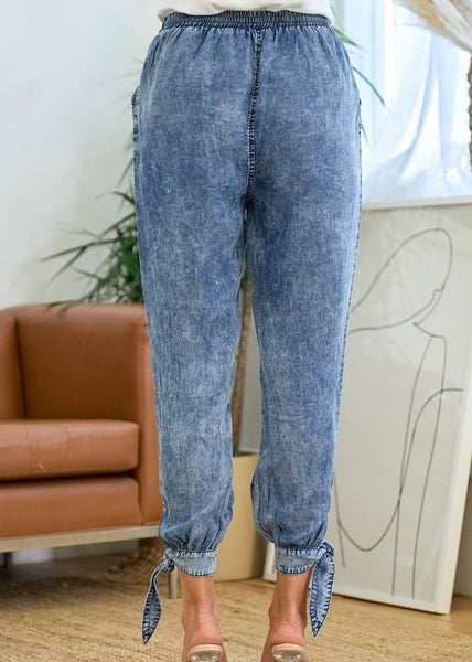 SOFT DENIM JOGGERS