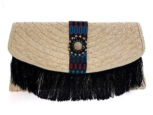 Wayuu Bright Black Clutch