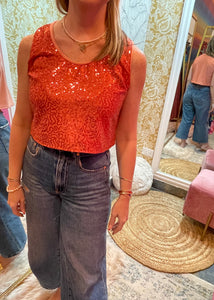 Coral II Crop Top