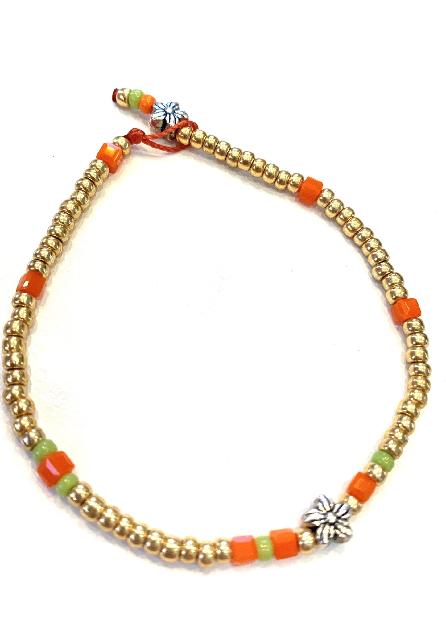 Orange and Gold Bracelet